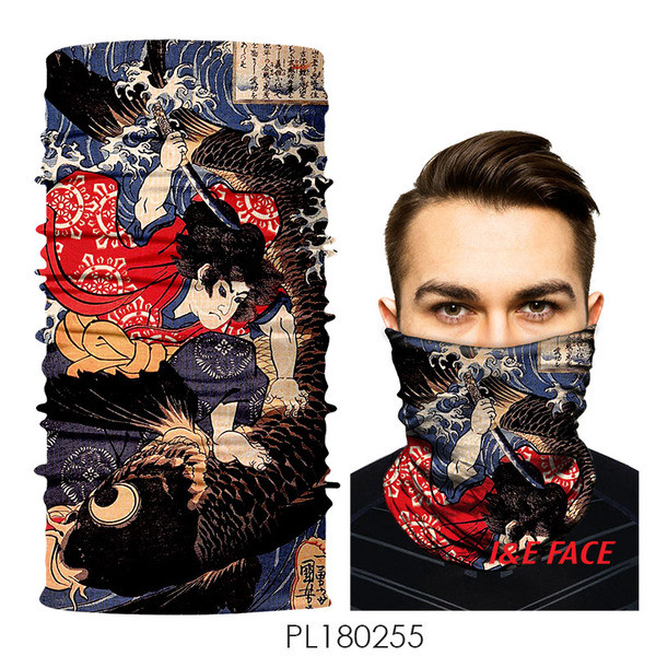 Színes férfi motorháztetős maszk