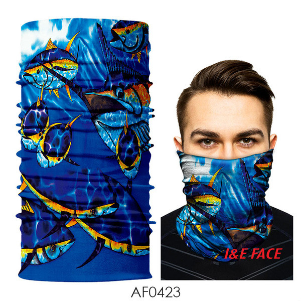 Többszínű férfi kényelmes sál, maszk vagy motorháztető típusú, különféle cápafelhasználásokkal