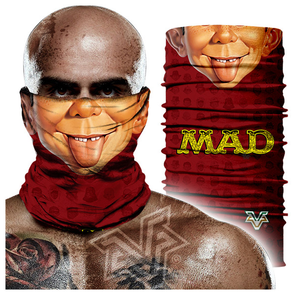 Arcra alkalmas, színes férfi sál