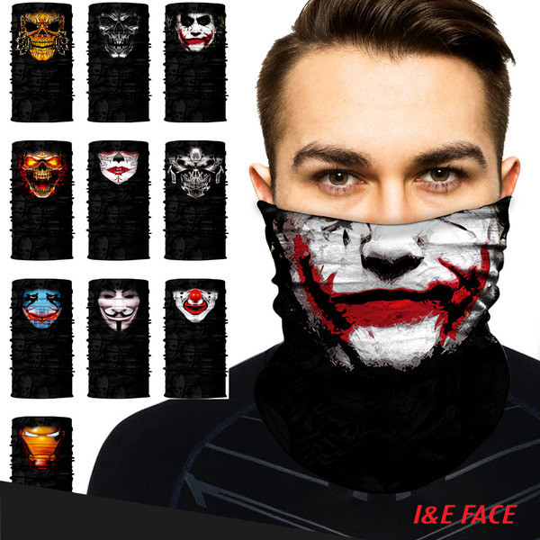 Férfi fekete motorháztetős maszk többféle felhasználásra