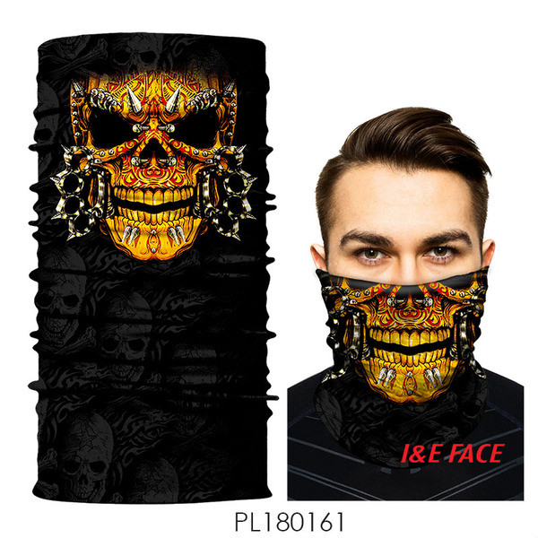 Férfi fekete motorháztetős maszk többféle felhasználásra