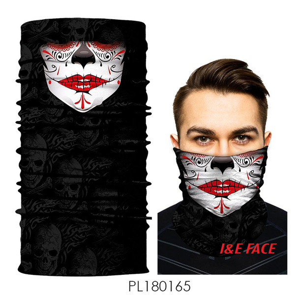 Férfi fekete motorháztetős maszk többféle felhasználásra