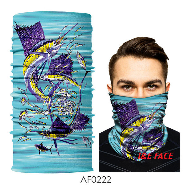 Színes férfi maszk típusú motorháztető tengeri állatok alkalmazásaival