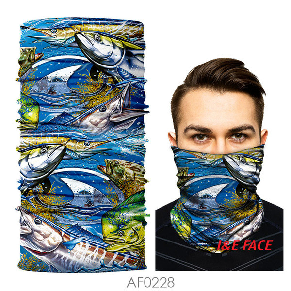 Színes férfi maszk típusú motorháztető tengeri állatok alkalmazásaival