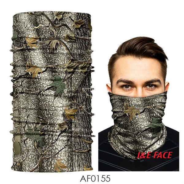 Terepszínű motorháztetős maszk férfiaknak különböző mintákkal