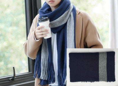 Alkalmi férfi sál rojtokkal - több színben