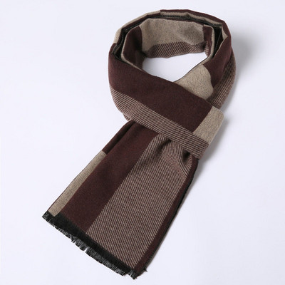 Divatos férfi színű, bojtos sál