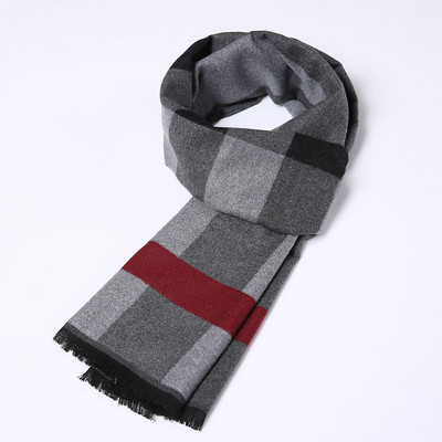 Divatos férfi színű, bojtos sál