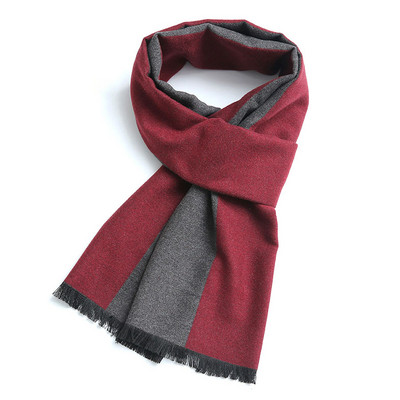 Divatos férfi színű, bojtos sál