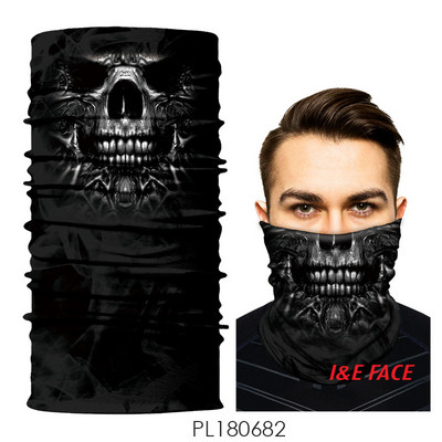 Fekete férfi sál és maszk egyben, légáteresztő anyagból, többféle alkalmazással