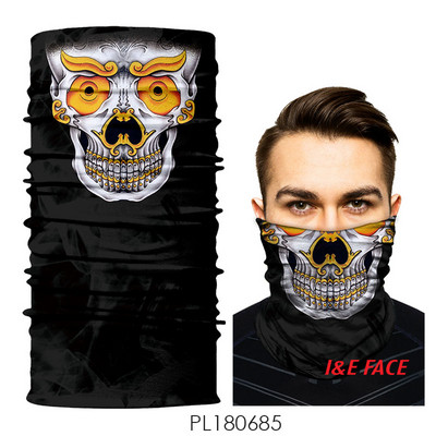 Fekete férfi sál és maszk egyben, légáteresztő anyagból, többféle alkalmazással