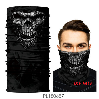Fekete férfi sál és maszk egyben, légáteresztő anyagból, többféle alkalmazással