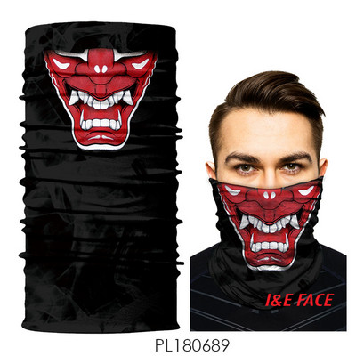Fekete férfi sál és maszk egyben, légáteresztő anyagból, többféle alkalmazással