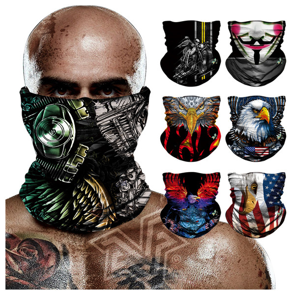 Πολυλειτουργικό ανδρικό χρωματιστό μαντήλι