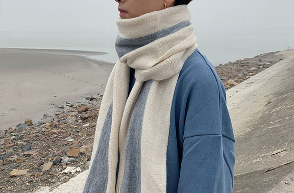 Modern férfi téli sál több színben