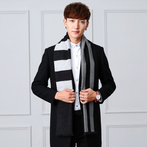 Vyriškas žieminis vilnonis šalikas – keli modeliai