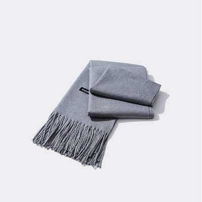 Egyszínű férfi gyapjú sál