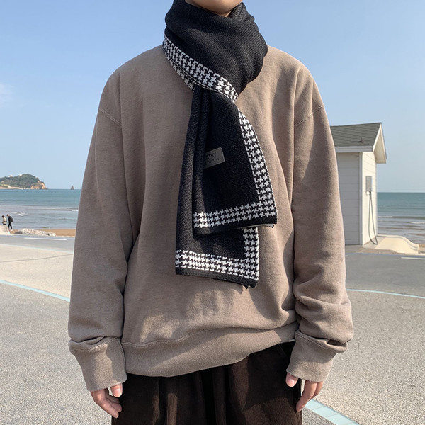 Férfi gyapjú sál télre