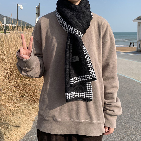 Férfi gyapjú sál télre