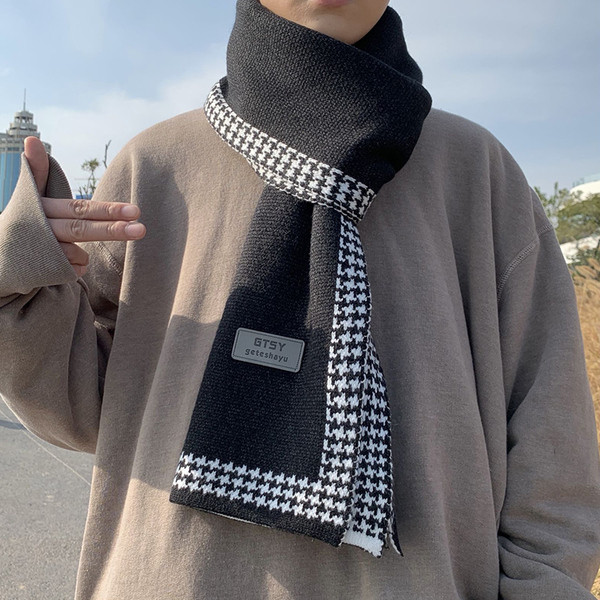 Férfi gyapjú sál télre