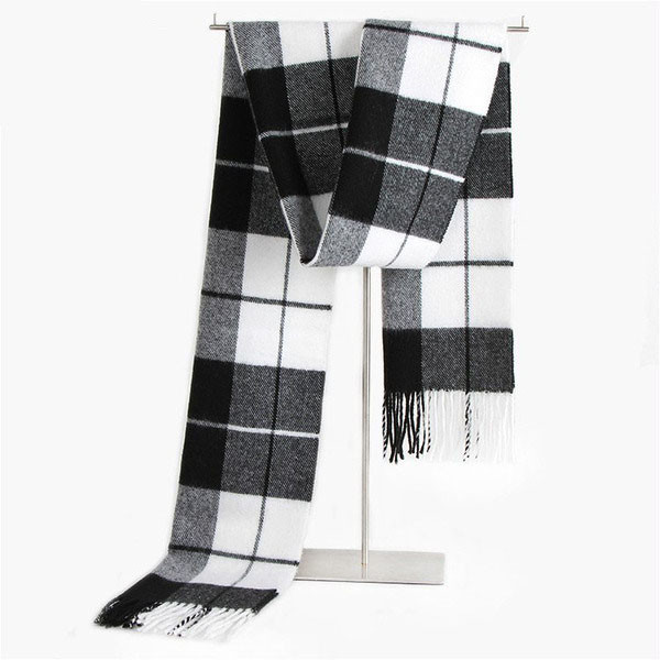 Kockás férfi sál rojtokkal több színben