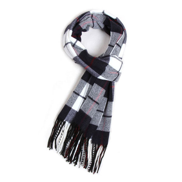 Kockás férfi sál rojtokkal több színben