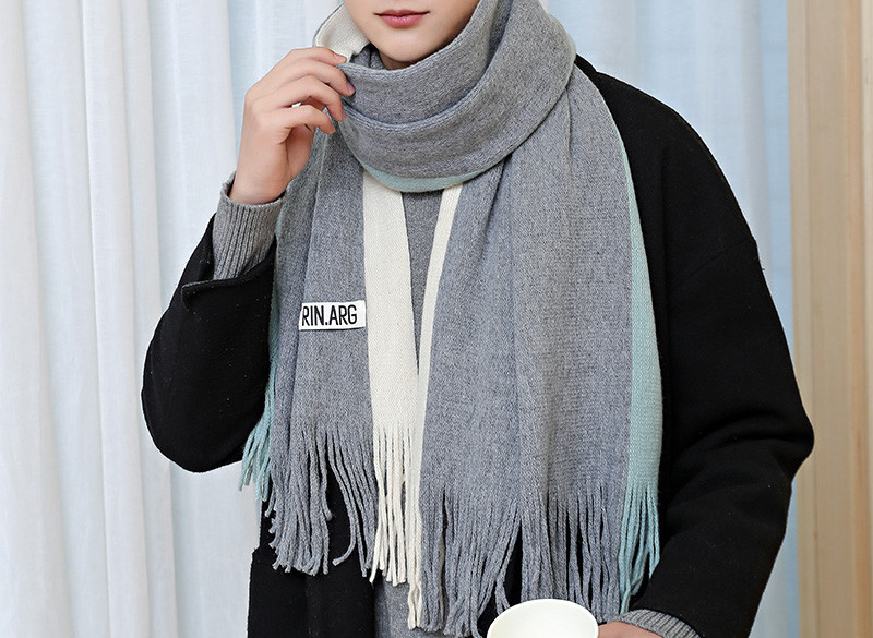 Ανδρικό χειμερινό κασκόλ με κρόσσια - δύο μοντέλα