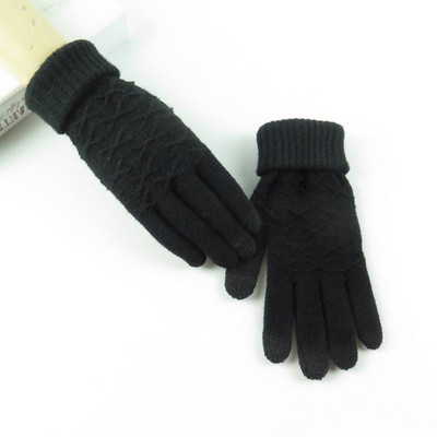 Μάλλινα γυναικεία γάντια - δύο μοντέλα