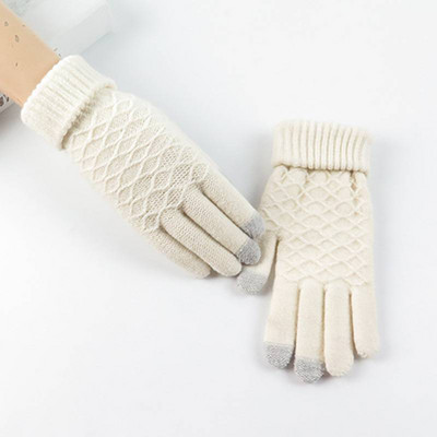 Μάλλινα γυναικεία γάντια - δύο μοντέλα