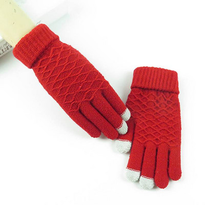 Μάλλινα γυναικεία γάντια - δύο μοντέλα