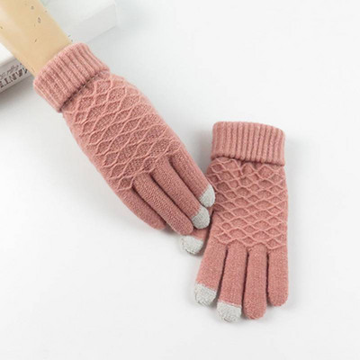 Μάλλινα γυναικεία γάντια - δύο μοντέλα
