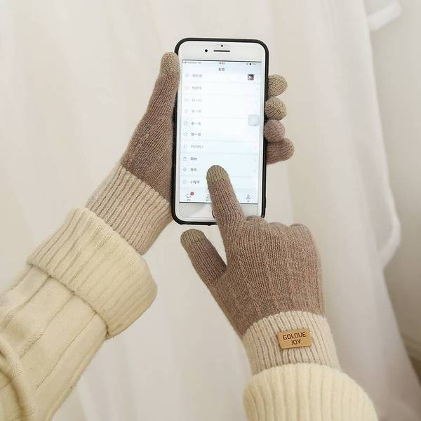 Šiltos moteriškos žieminės pirštinės