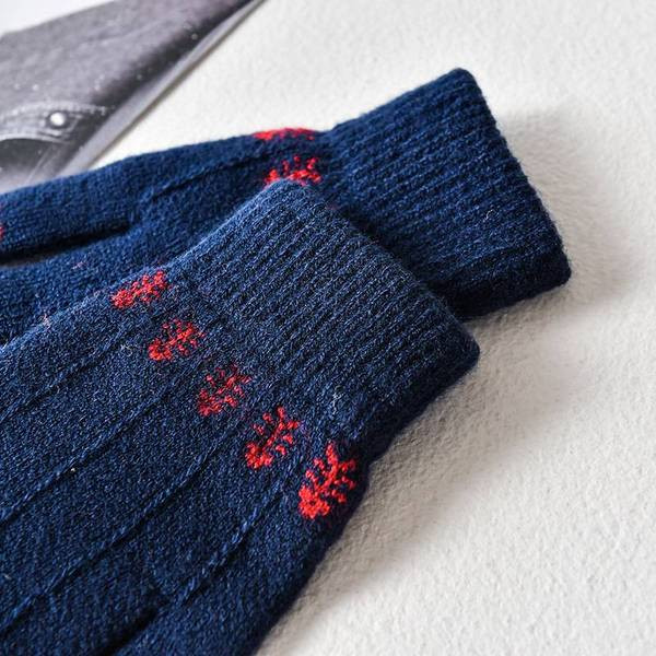 Női téli kesztyű kasmírutánzatból