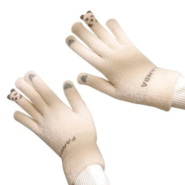 Vastag női téli kesztyű