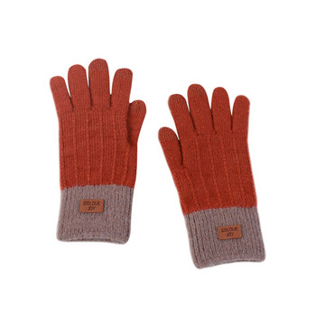 Γυναικεία μάλλινα γάντια με έμβλημα