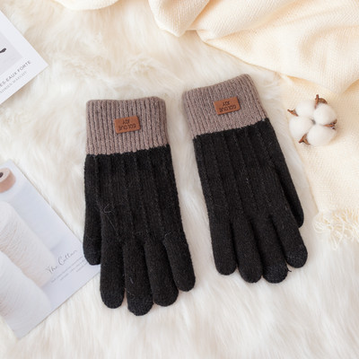 Γυναικεία χειμερινά γάντια με έμβλημα