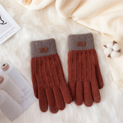 Γυναικεία χειμερινά γάντια με έμβλημα