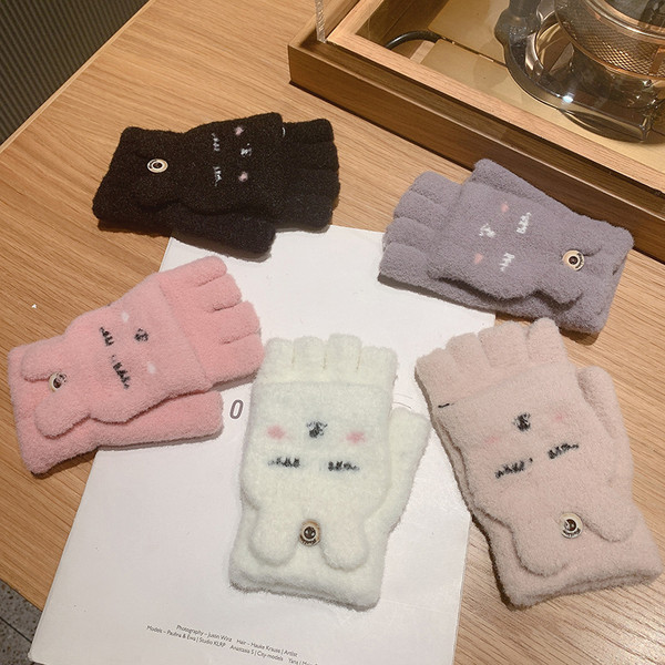 Γυναικεία καθημερινά γάντια με κέντημα