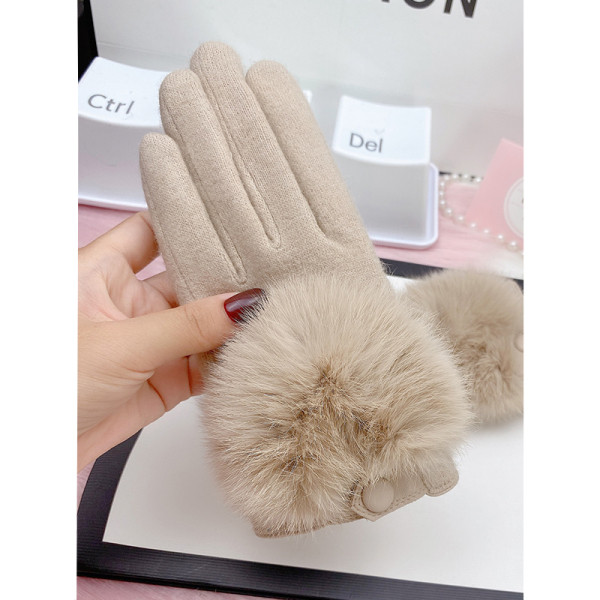 Női kesztyű pehely és meleg béléssel