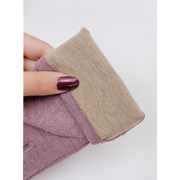 Meleg női kesztyű mintával