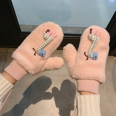 Alkalmi női pehelykesztyű 3D elemekkel