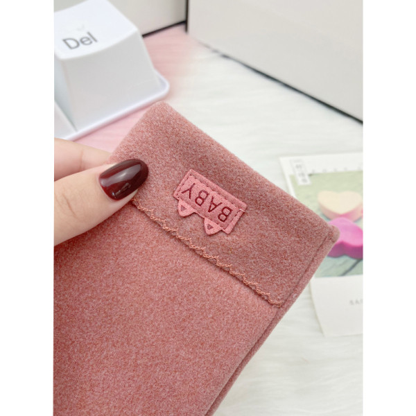 Γυναικεία γάντια μονόχρωμα με έμβλημα