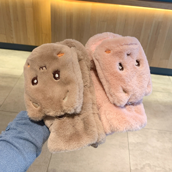 Női pehelykesztyű hímzéssel