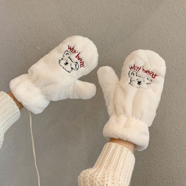 Ženske ležerne rukavice s čipkom i vezom