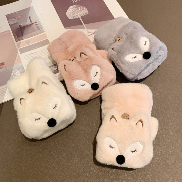 Női pehelykesztyű 3D elemekkel és hímzéssel