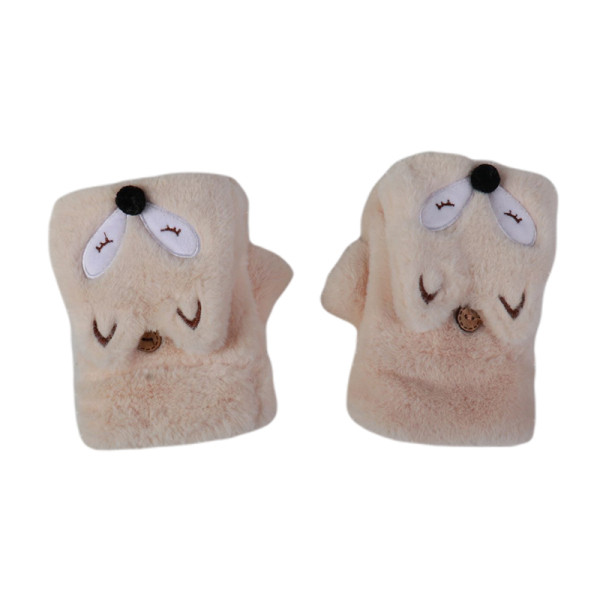 Női pehelykesztyű 3D elemekkel és hímzéssel