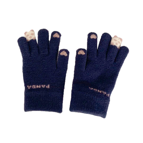 Feliratos női téli kesztyű