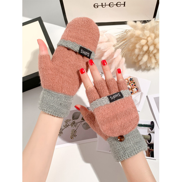 Kötött női téli kesztyű