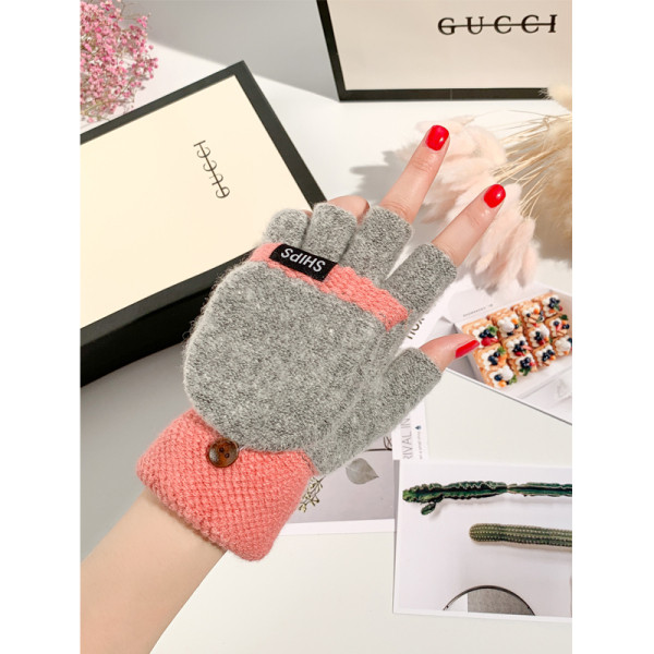 Kötött női téli kesztyű