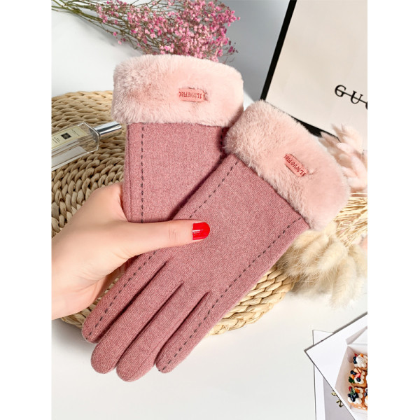 Női gyapjú kesztyű pehelyes